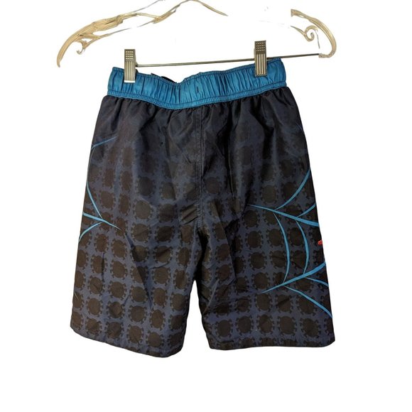 Marvel Spiderman Boys Blue Swim Trunks Sz M - Picture 3 of 5